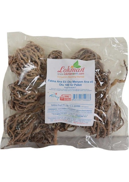 Fatma Ana Eli Otu Meryem Ana Eli Otu 100 gr Paket