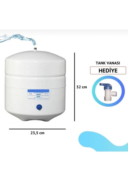 Yenisu Teknolojileri Su Arıtma Tankı 8 Litre 2.2 Galon Reverse Osmosis Storage