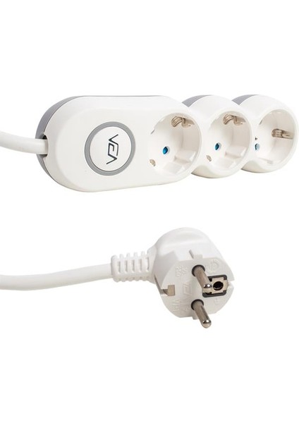 Vea VE2S3S 3'lü Anahtarlı 1.5 Metre Çoklu Priz fiyatları