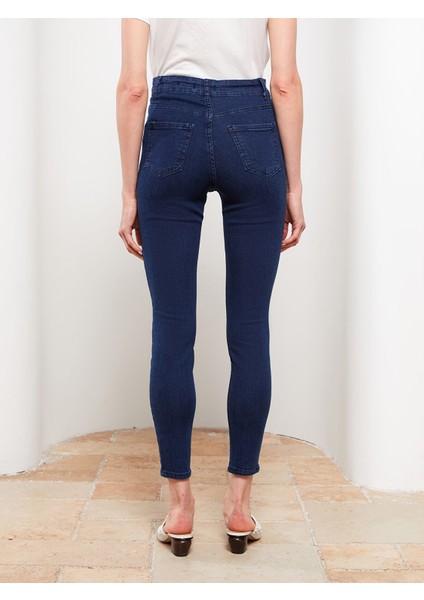 Yeni Sezon Yüksek Bel Mercury Skinny Fit Düz Cep Detaylı Kadın Jean Pantolon indirimleri