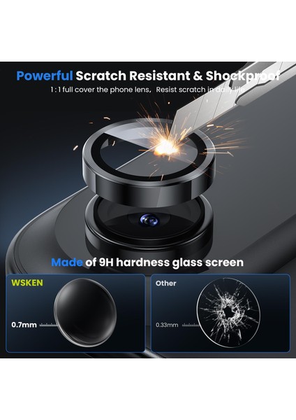 iPhone 17 Air Kılıf Aparatlı Kamera Koruma Renkli Lens Koruyucu Temperli Cam Koruma fiyatları