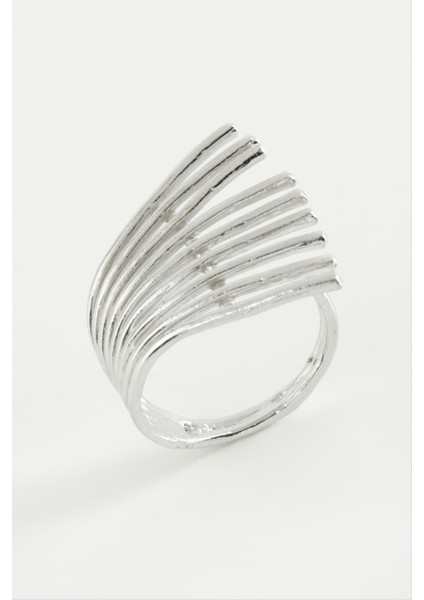 Wizard Tırpan Metal Yüzük-Gümüş Rengi