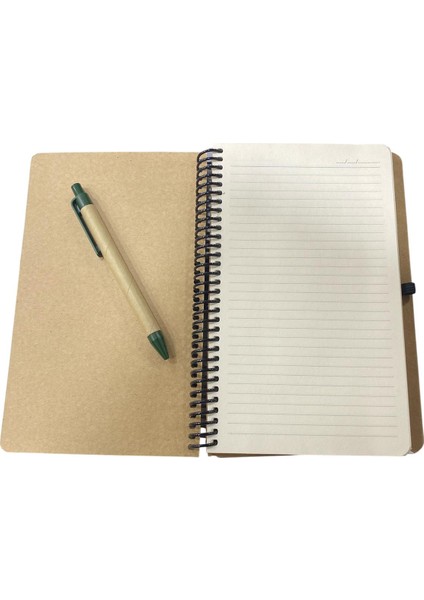 Sert Kapak 13X21 80 Yaprak Çizgili Geri Dönüşüm Spiralli Defter - Kalem Hediyeli modelleri