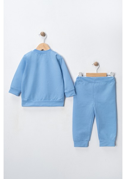 2 Li Bebek Pijama Takmı Baskılı Cepli