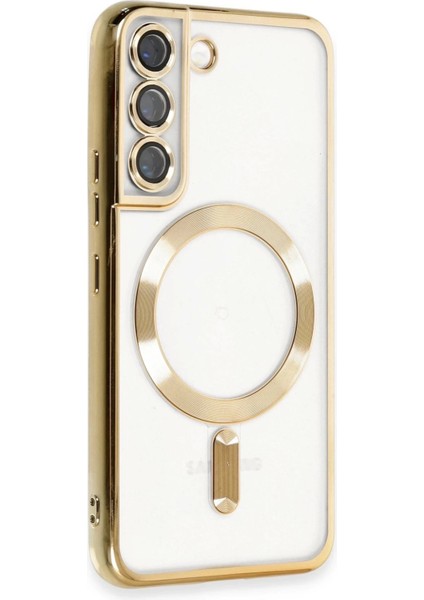 Bfs Samsung Galaxy S22 Kılıf Kross Magneticsafe Kapak - Gold fiyatları