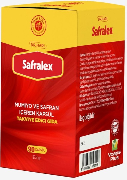 Safralex Mumiyo ve Safraniçeren Takviye Edici Gıda fiyatları