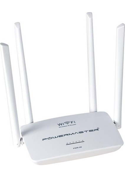 Powermaster PW-WR08 300 Mbps Dört Antenli Access Point Repeater Kablosuz Router