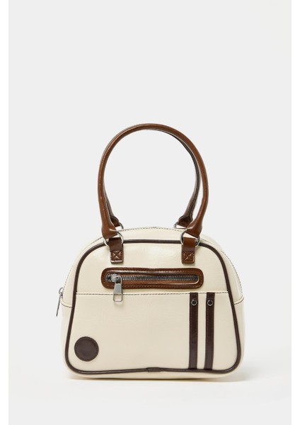 Bej Kadın Retro Bowling El ve Omuz Çanta fiyatları