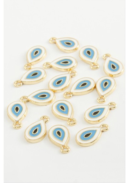 Ds-Derin Damla Tek Kulp Mineli Bileklik ve Kolye Ucu Aparatı 1 Adet-Lacivert