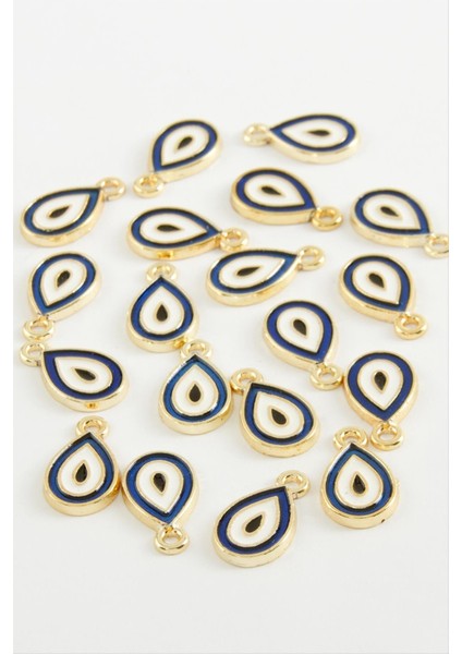 Ds-Derin Damla Tek Kulp Mineli Bileklik ve Kolye Ucu Aparatı 1 Adet-Lacivert fiyatları