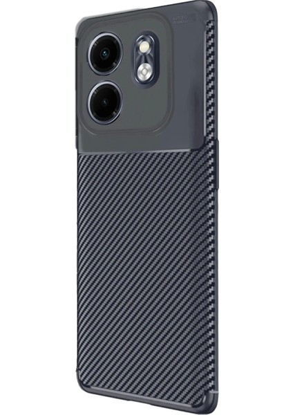 Bfs Infinix Smart 9 Kılıf Auto Focus Karbon Kapak - Lacivert