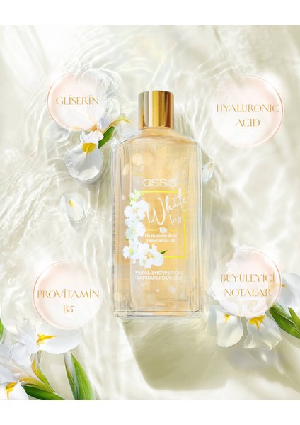White Iris Hyaluronic Acid & Provitamin B5 Nemlendirici Yapraklı Duş Jeli 500 ml fiyatları