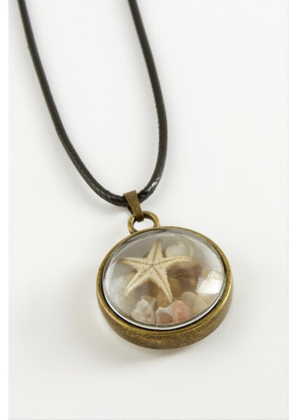 Ds-Derin Deniz Yıldızı Bombeli Canlı Kolye-K modelleri