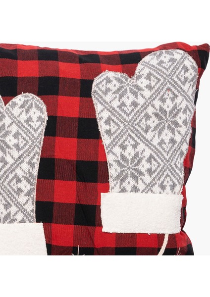 Kırmızı, Siyah Eldivenli Yastık Kılıf 45CM fiyatları