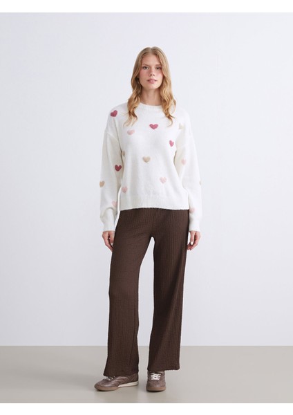 Yeni Sezon Bisiklet Yaka Desenli Kadın Triko Kazak fiyatları