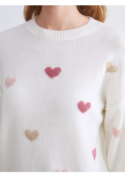 Yeni Sezon Bisiklet Yaka Desenli Kadın Triko Kazak modelleri