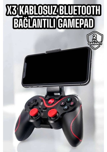 X3 Gamepad Oyun Kolu Bluetooth Bağlantılı Gamestick Android Uyumlu
