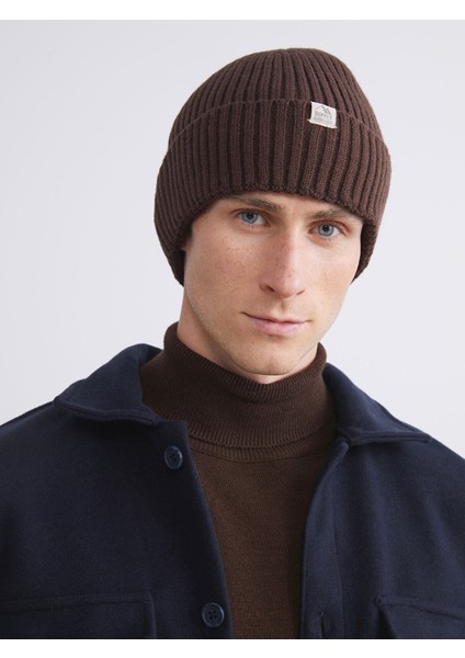 Yeni Sezon Etiket Nakışlı Erkek Bere