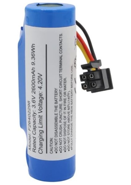 Powermaster PM-24803 3.6V 2600MAH 4 Pin Soketli Beko Yazar Kasa Pos Cihazı Pili 18650 Lityum Batarya (VPS906R)