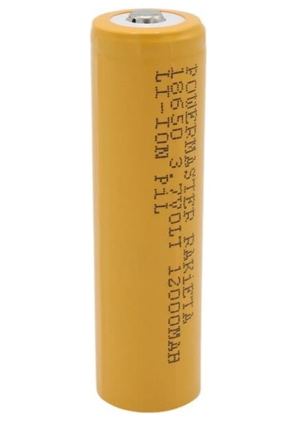 Powermaster PM-9599 Rakieta 3.7 Volt 1200MAH 18650 Başlıklı Şarj Edilebilir Lityum Pil (Tekli)