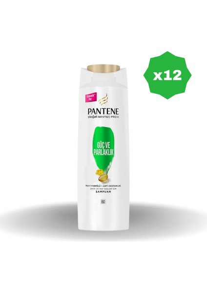 Güç ve Parlaklık Şampuan 400 ml - (12 Adet)