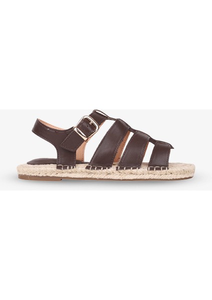 Kalın Taban Kadın Sandalet Kahve