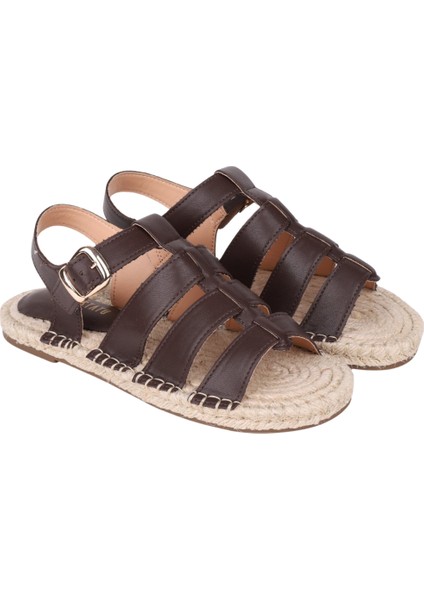 Kalın Taban Kadın Sandalet Kahve