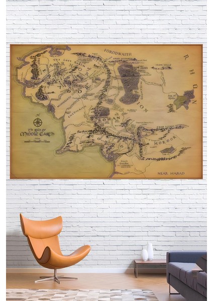 Orta Dünya Haritası Duvar Örtüsü Duvar Halısı Wall Tapestry