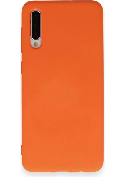 Bfs Samsung Galaxy A70 Kılıf Nano Içi Kadife Silikon - Turuncu