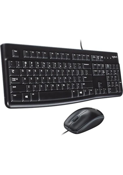 Logitech MK120 USB Q Siyah Kablolu Klavye + Mouse Set