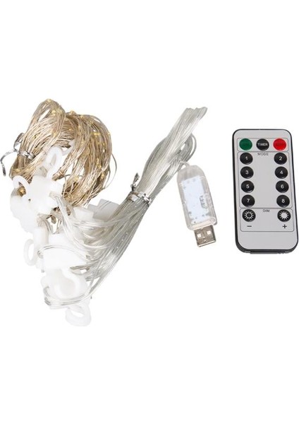 Winnboss Ekl-11 300 Günışığı Ledli Peri Motifli 3x3 Perde Dekoratif Aydınlatma 8 Modlu USB 5VDC Kumandalı fiyatları