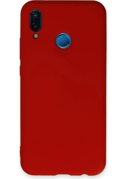 Bfs Huawei P20 Lite Kılıf Nano Içi Kadife Silikon - Kırmızı