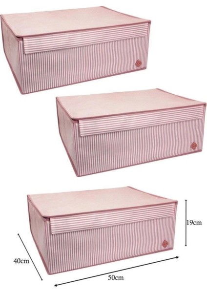 Düzenleyici Kutu Organizer Cırtlı Saklama Hurç Maxi Boy 30CM x 40CM x 50CM (5 Adet) modelleri