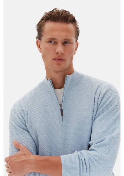 Ds Damat Regular Fit Mavi Kazak fırsatları