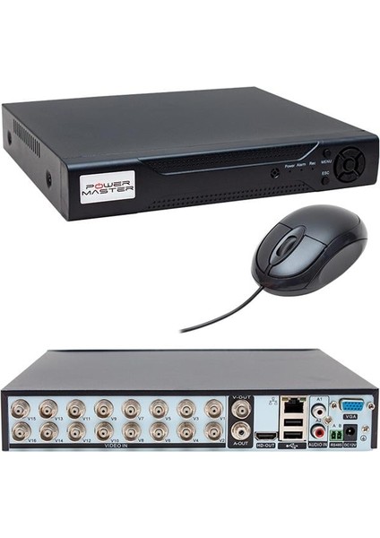 Powermaster PM-12183 16 Kanal Ahd Kayıt Cihazı