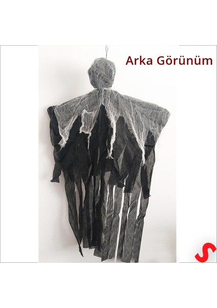 Iskelet Hayalet Halloween Dekor Süsü, 80CM x 60CM indirimleri