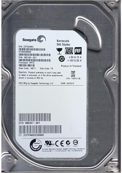 Seagate ST500DM002 St 500 GB Sata Harddisk Refresh