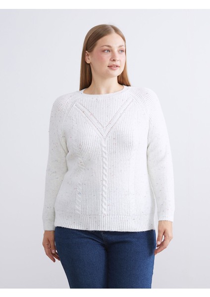 Yeni Sezon Bisiklet Yaka Kendinden Desenli Kadın Triko Kazak fiyatları