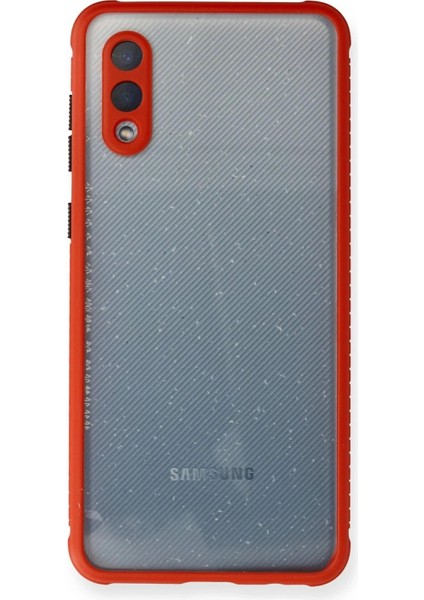 Bfs Samsung Galaxy A02 Kılıf Miami Şeffaf Silikon - Kırmızı