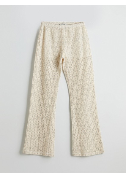 Yeni Sezon Beli Lastikli Ajurlu Kadın Pantolon indirimleri