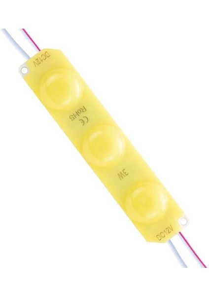 Powermaster 12 Volt 3 Watt Sarı 2835 93 x 21 mm IP65 220 - 240 Lümen 180 Derece Modül LED
