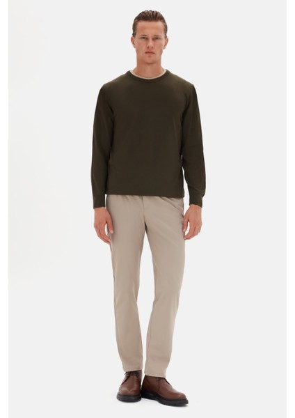 Ds Damat Regular Fit Haki Düz Örgü Kazak fırsatları