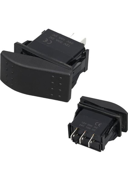 Powermaster Sembolsüz Işıksız 3 Pinli On-Off 12-24V Marin Switch