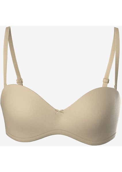 Yeni Sezon Balenli Dolgusuz Düz Straplez Sütyen