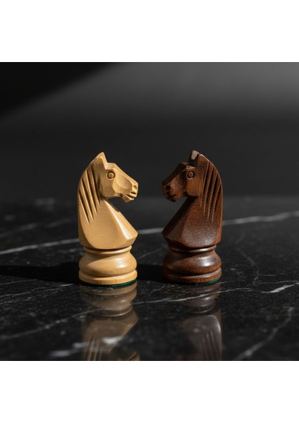 Satranç Seti Full Ahşap Mıknatıs Taşlı Katlanabilir Kadife Kutulu Satranç Takımı fırsatları