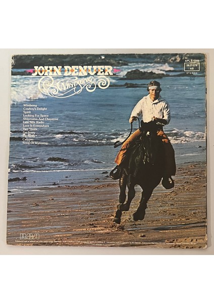 John Denver Windsong Lp Plak (Orijinal 1975 Dönem Alman Baskı Plak) fiyatları