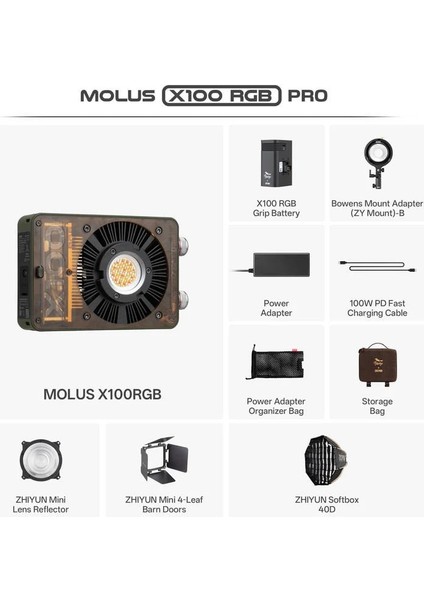Molus X100RGB Cob Pro LED Işık fiyatları