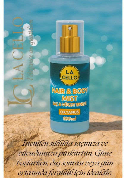 La Cello Saç ve Vücut Spreyi ( Okyanus ) modelleri