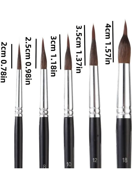 Çift Katman Fırça Seti, 5 Farklı Boy, Sulu Boya, Akrilik, Gouache, Yağlı Boya, Çini-Seramik fırsatları