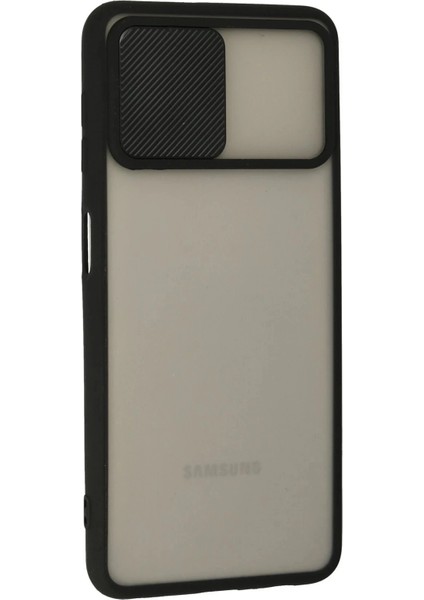 Bfs Samsung Galaxy A22 Kılıf Palm Buzlu Kamera Sürgülü Silikon - Siyah fiyatları